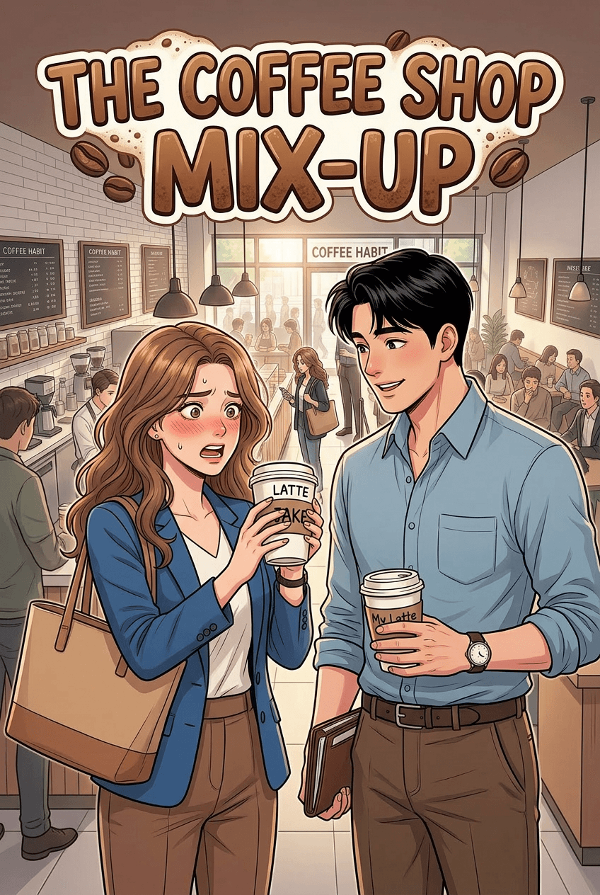 The Coffee Shop Mix-Up, a 5-page comic made with Comikaze