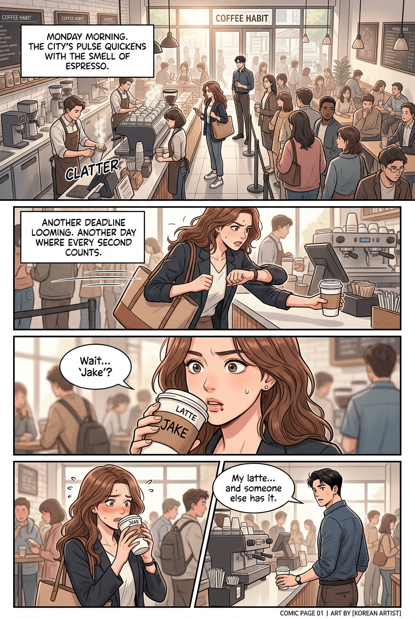 The Coffee Shop Mix-Up, page 1
