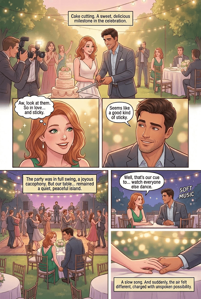 A Wedding, A Stranger, A Slow Dance, page 3 of 5, Love Story style