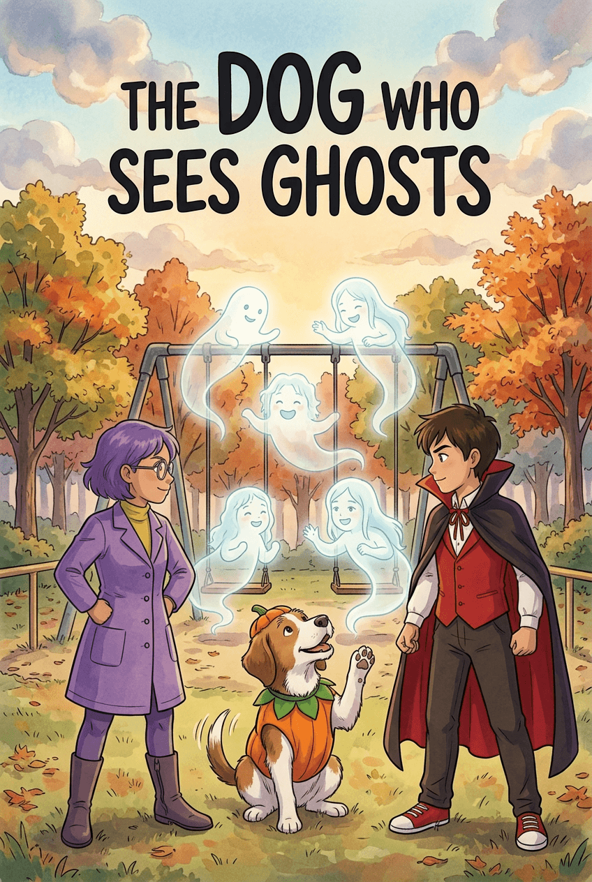 The Dog Who Sees Ghosts, comic cover