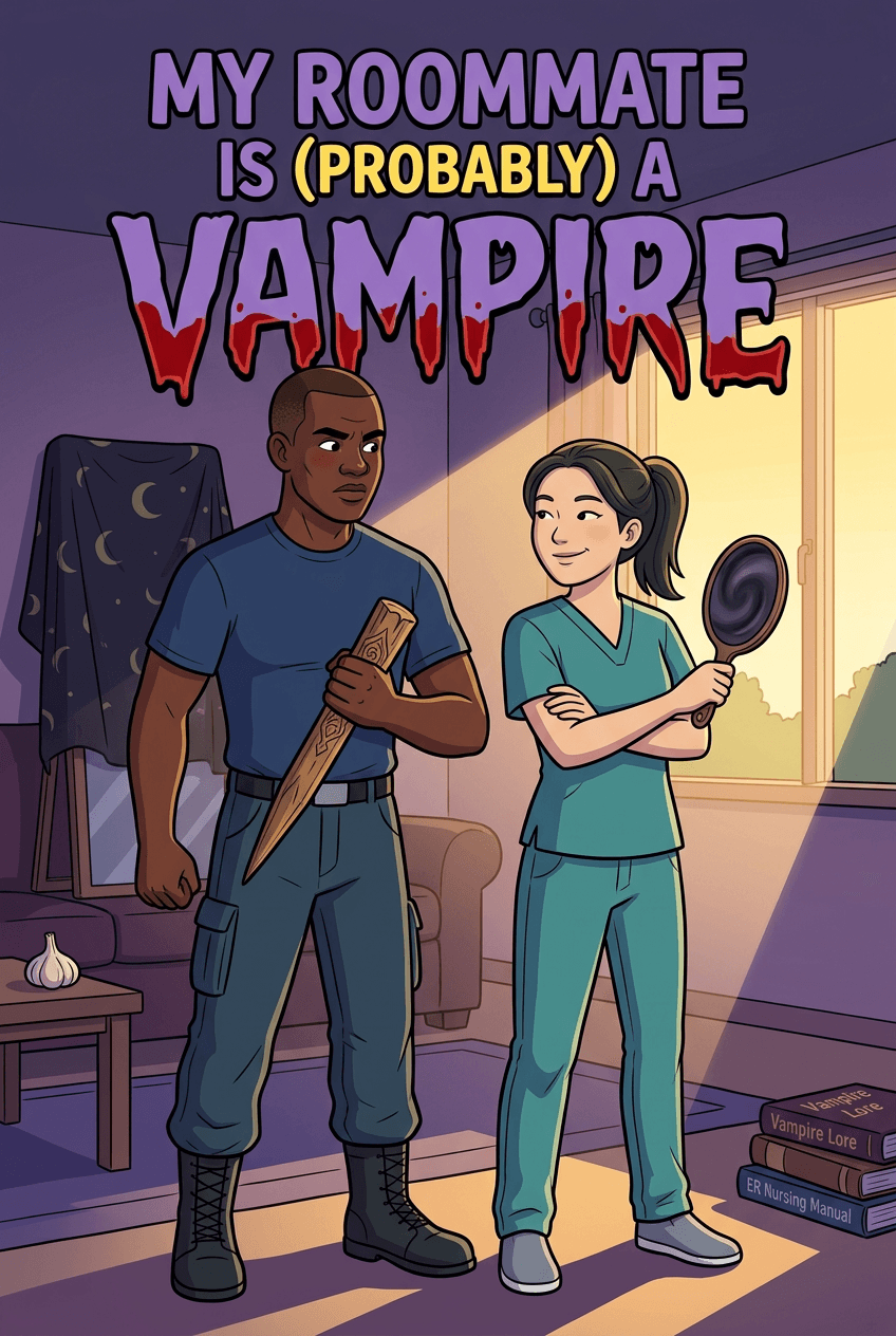My Roommate Is (Probably) a Vampire, comic cover