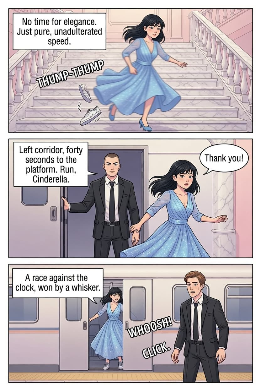 Cinderella, Last Train Home, page 6 of 8, Webtoon style