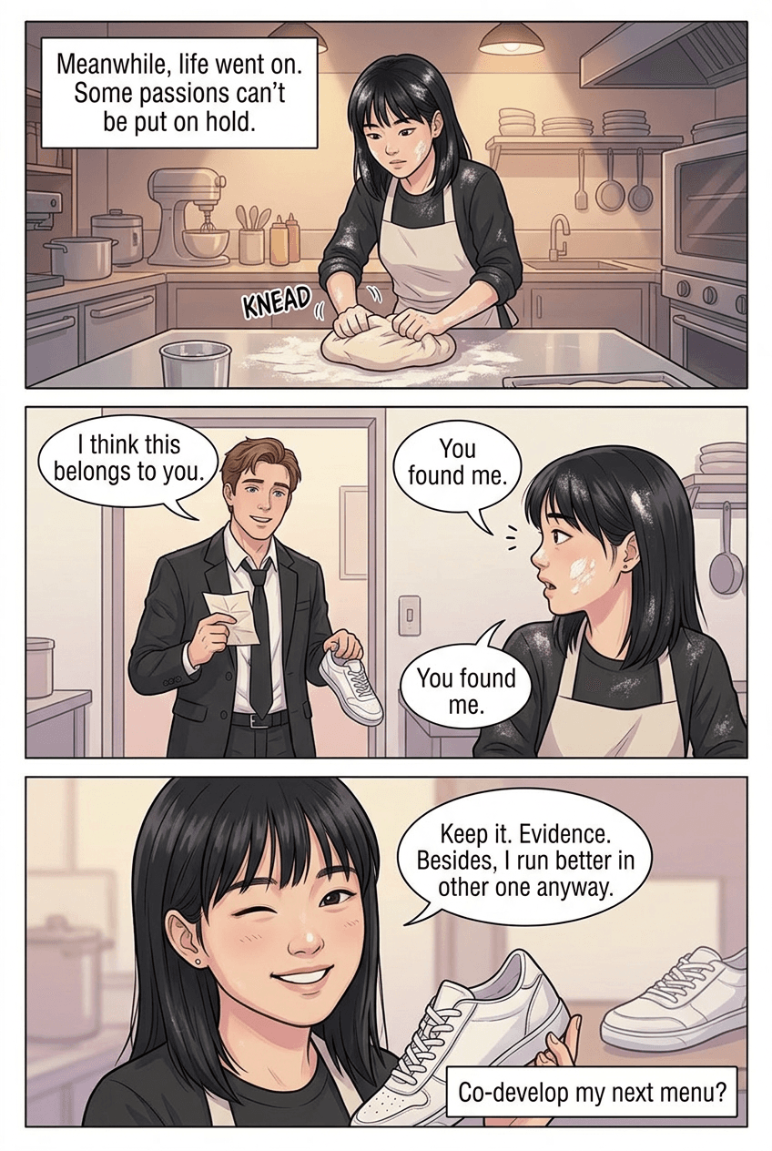 Cinderella, Last Train Home, page 8 of 8, Webtoon style