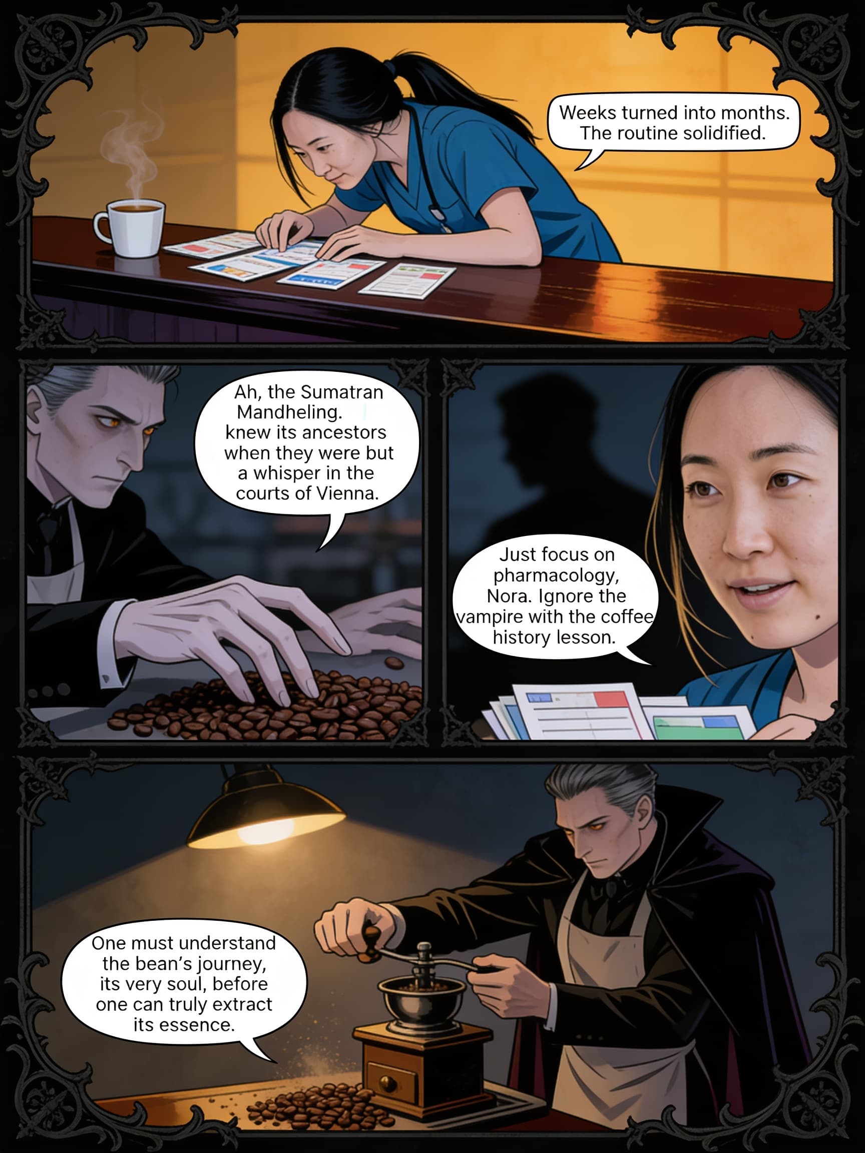 Dracula, Open Till Dawn, page 2 of 8, Velvet Gothic style