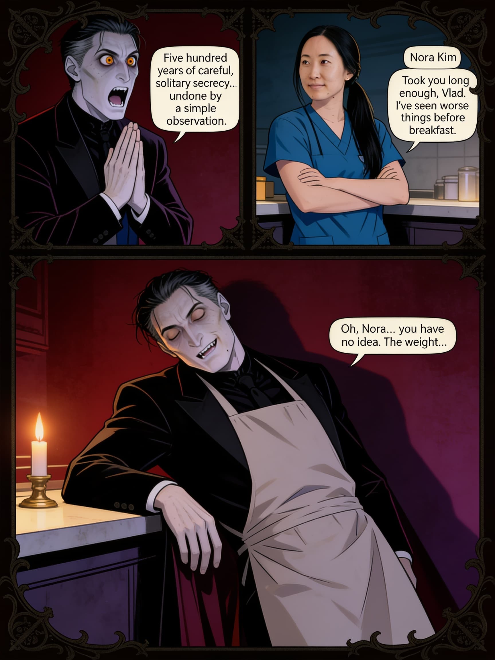 Dracula, Open Till Dawn, page 5 of 8, Velvet Gothic style