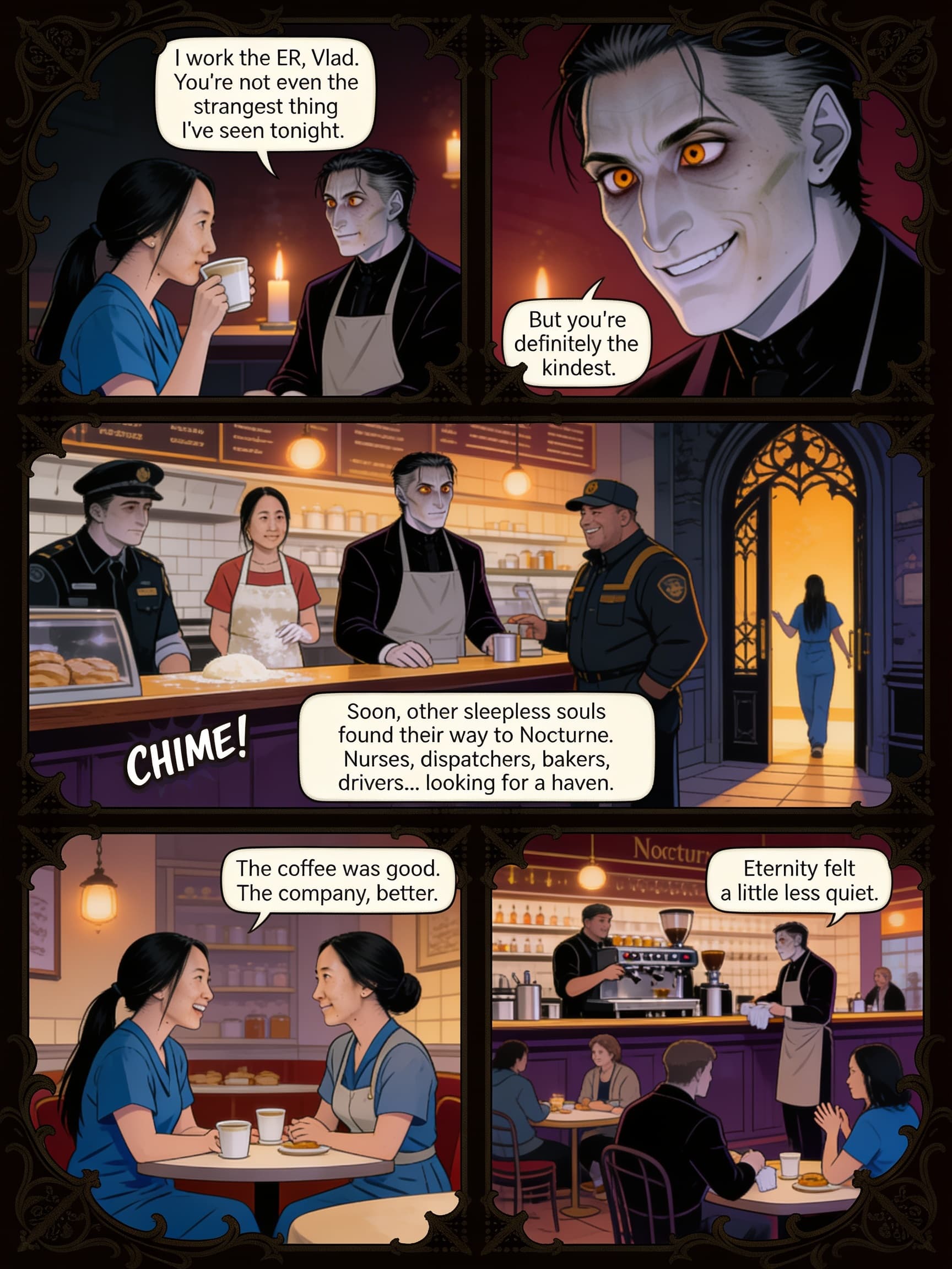 Dracula, Open Till Dawn, page 7 of 8, Velvet Gothic style