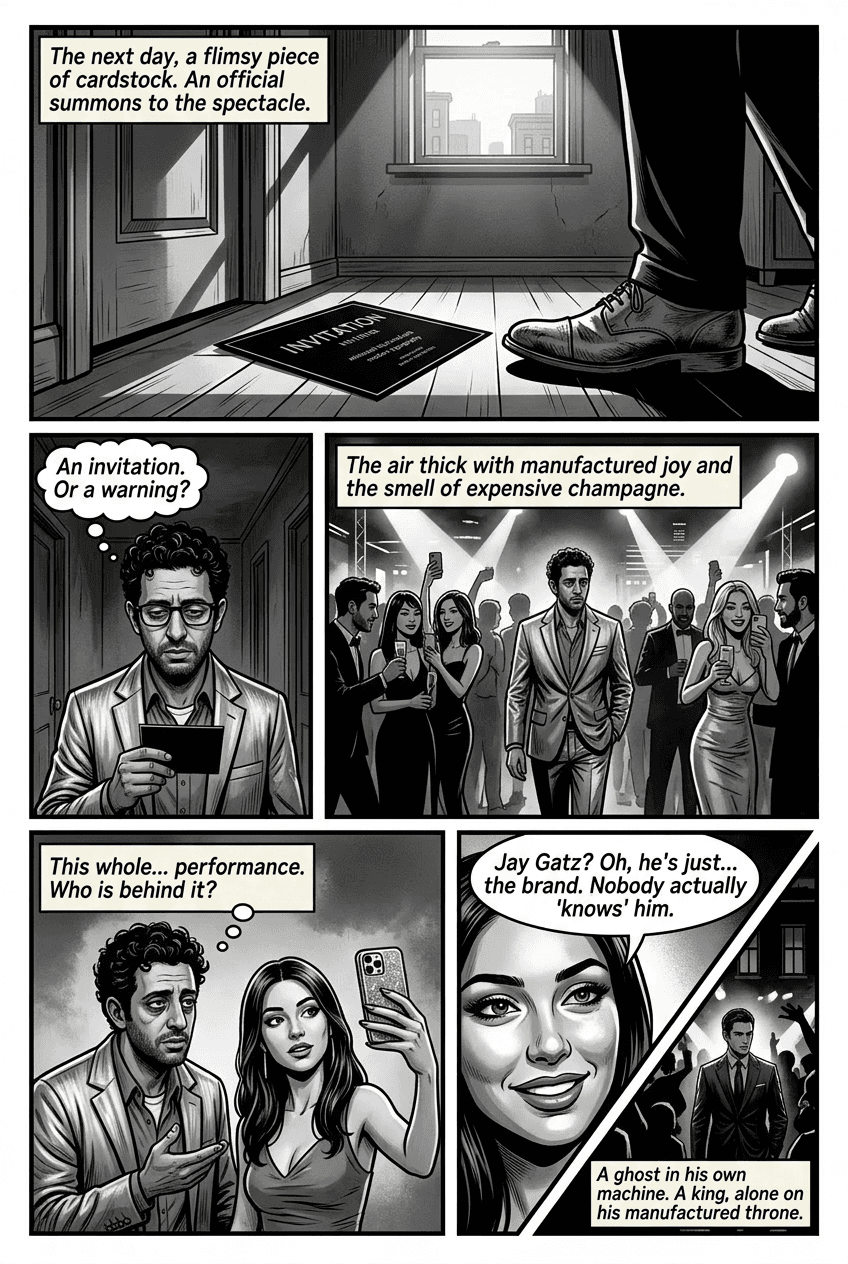 The Gatsby Next Door, page 2 of 8, Noir style