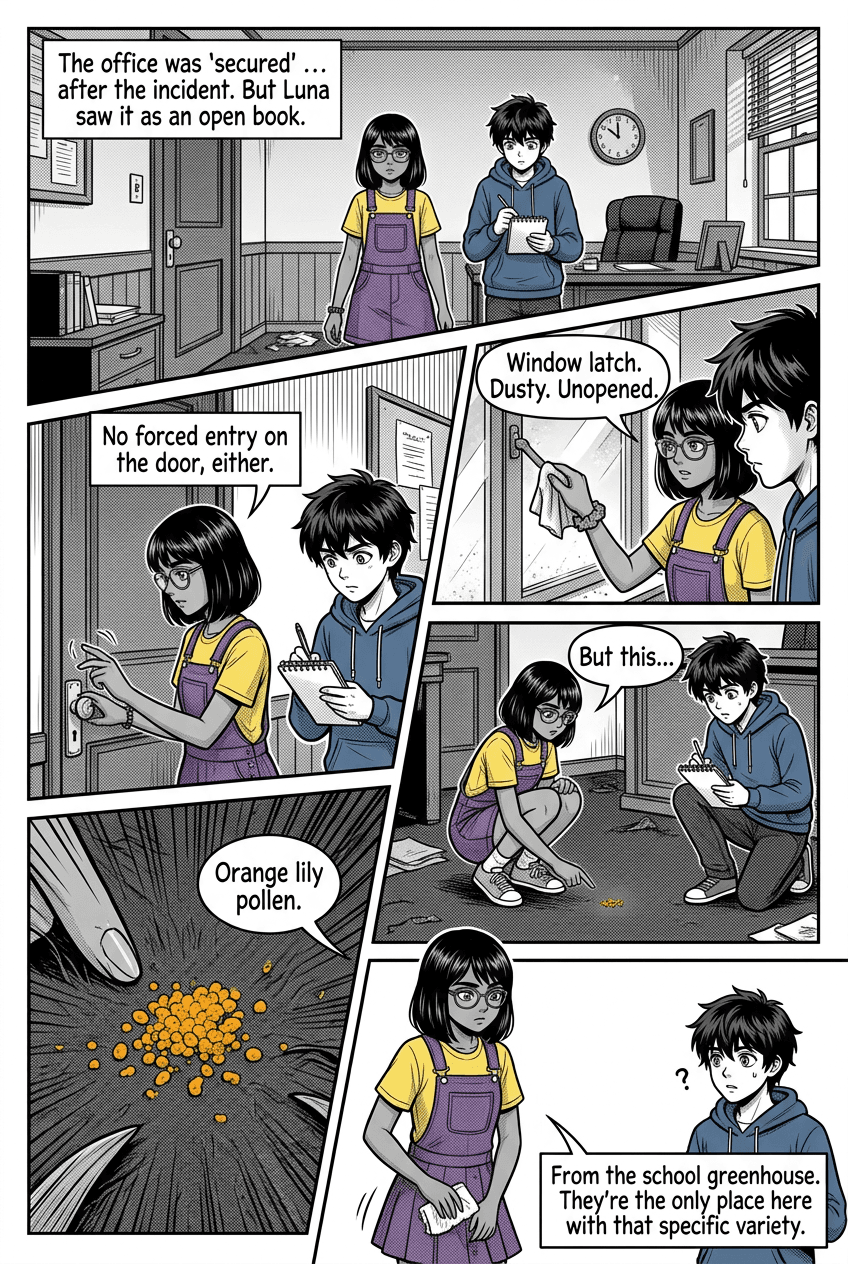 The Case of the Missing Finals, page 3 of 8, Manga style