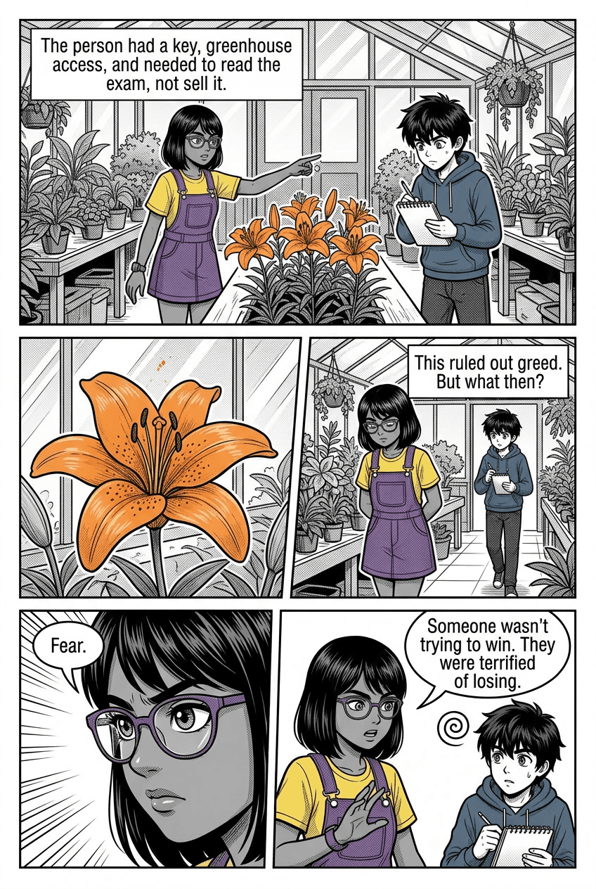 The Case of the Missing Finals, page 5 of 8, Manga style