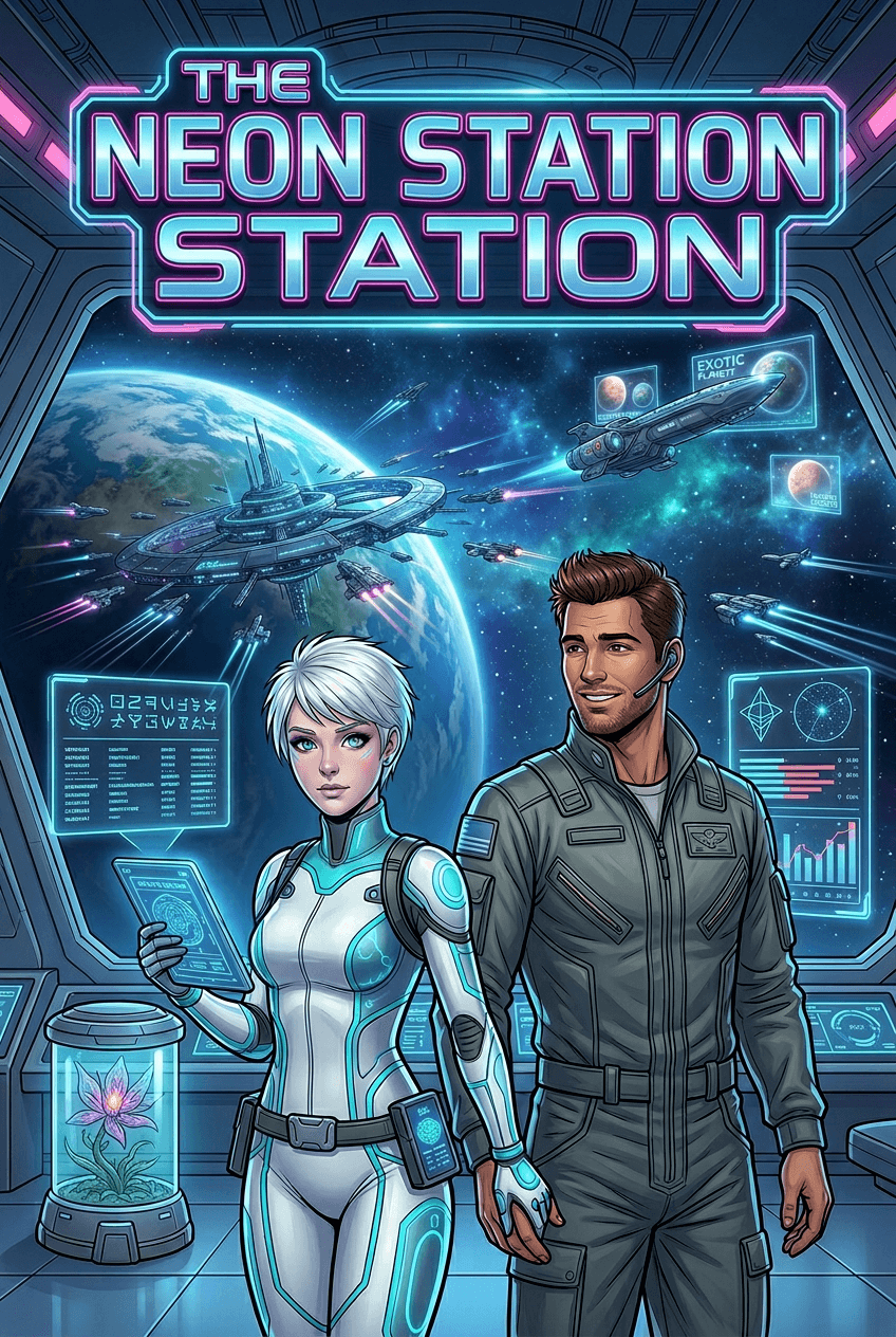 The Neon Station, a 5-page comic made with Comikaze