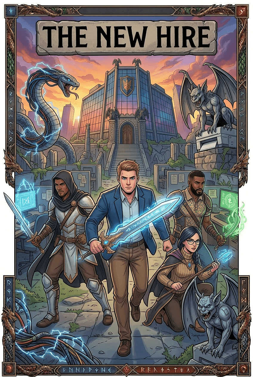 The New Hire, a 5-page comic made with Comikaze