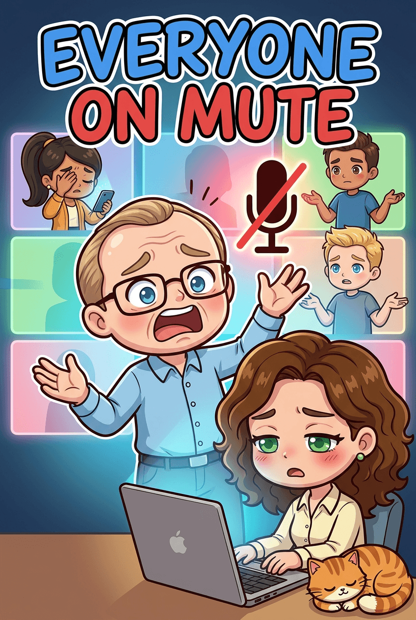 Everyone On Mute, a 5-page comic made with Comikaze