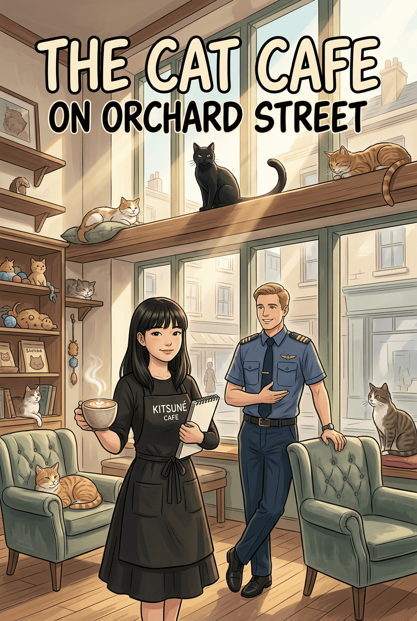 The Cat Cafe on Orchard Street, a 5-page comic made with Comikaze