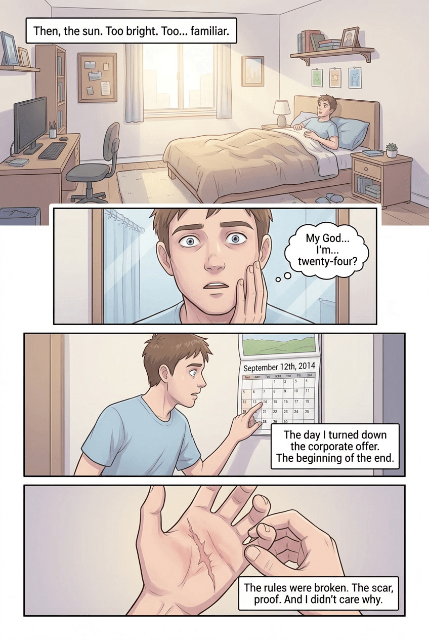 Second Chance at 24, page 2 of 10, Webtoon style
