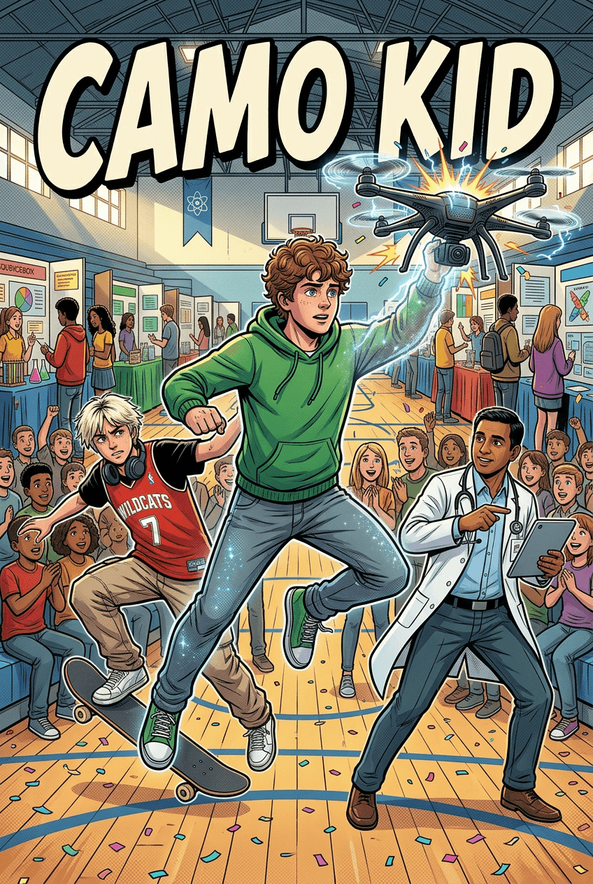 Camo Kid, a 5-page comic made with Comikaze