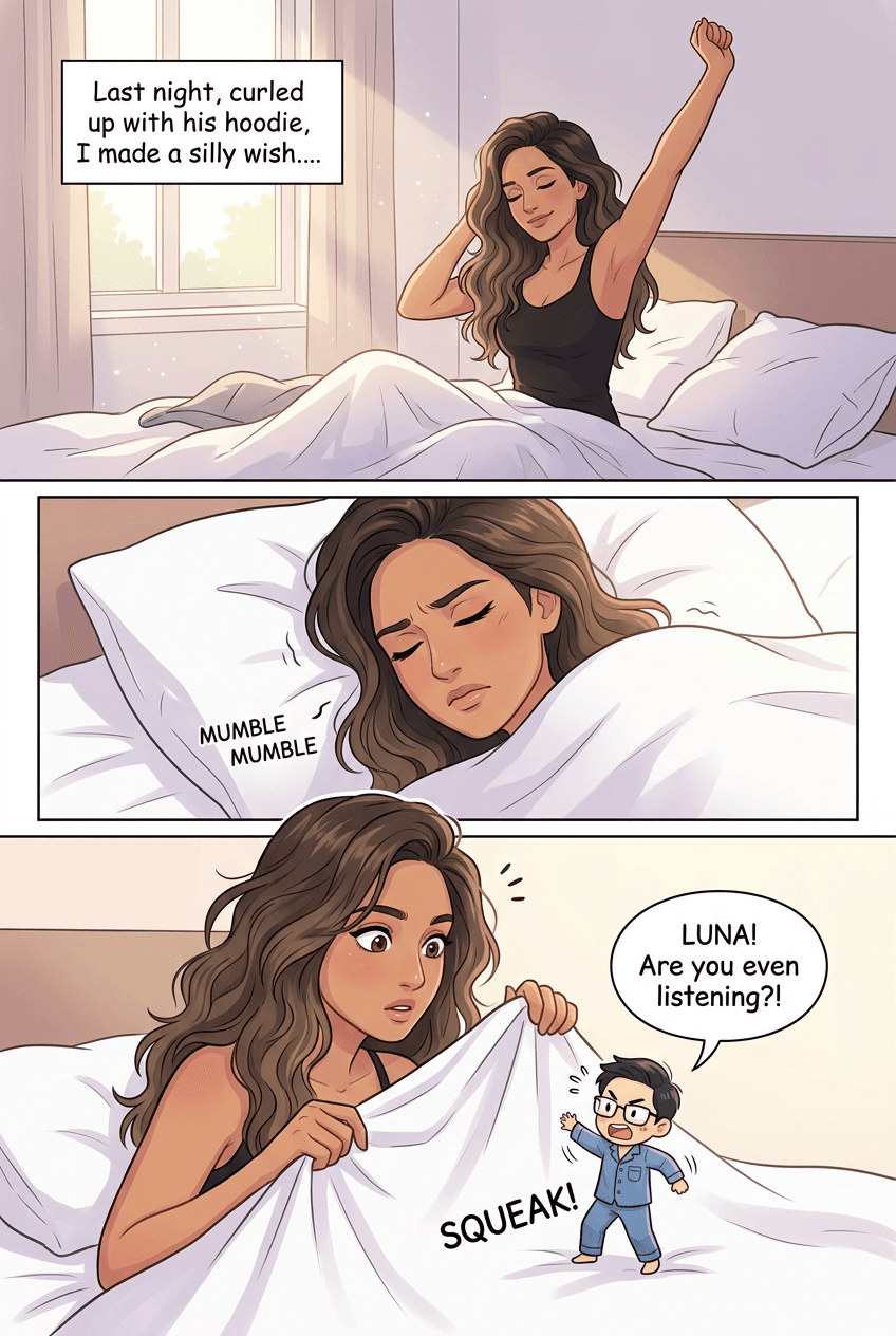 Honey, I Shrunk My Boyfriend, page 1 of 5, Webtoon style