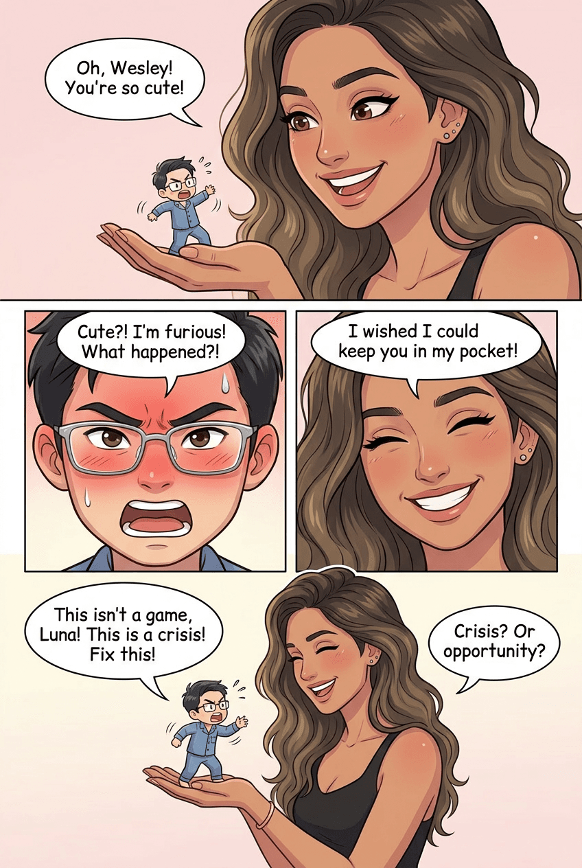 Honey, I Shrunk My Boyfriend, page 2 of 5, Webtoon style