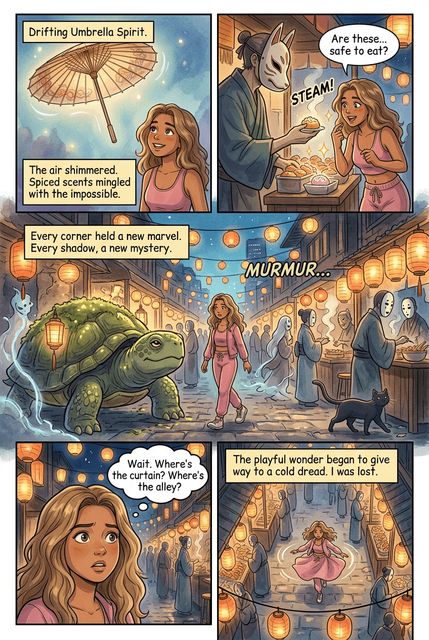 The Lantern Night Market, page 2 of 5, Anime Film style