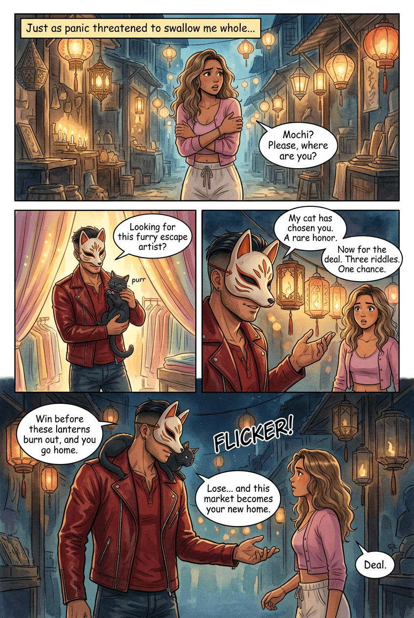 The Lantern Night Market, page 3 of 5, Anime Film style