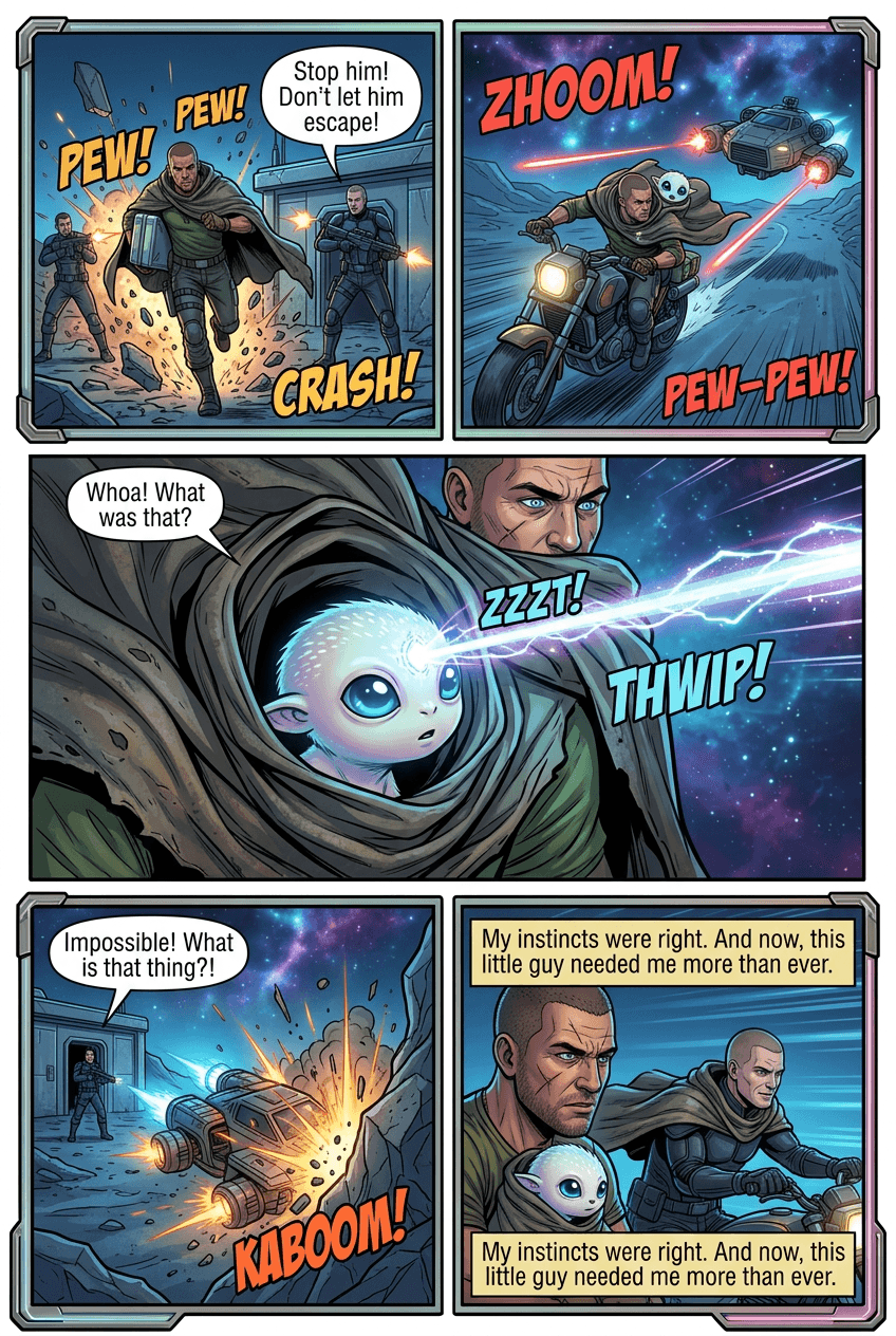 The Cargo Was Alive, page 4 of 5, Sci-Fi Space Opera style