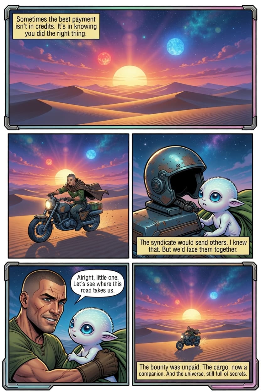 The Cargo Was Alive, page 5 of 5, Sci-Fi Space Opera style