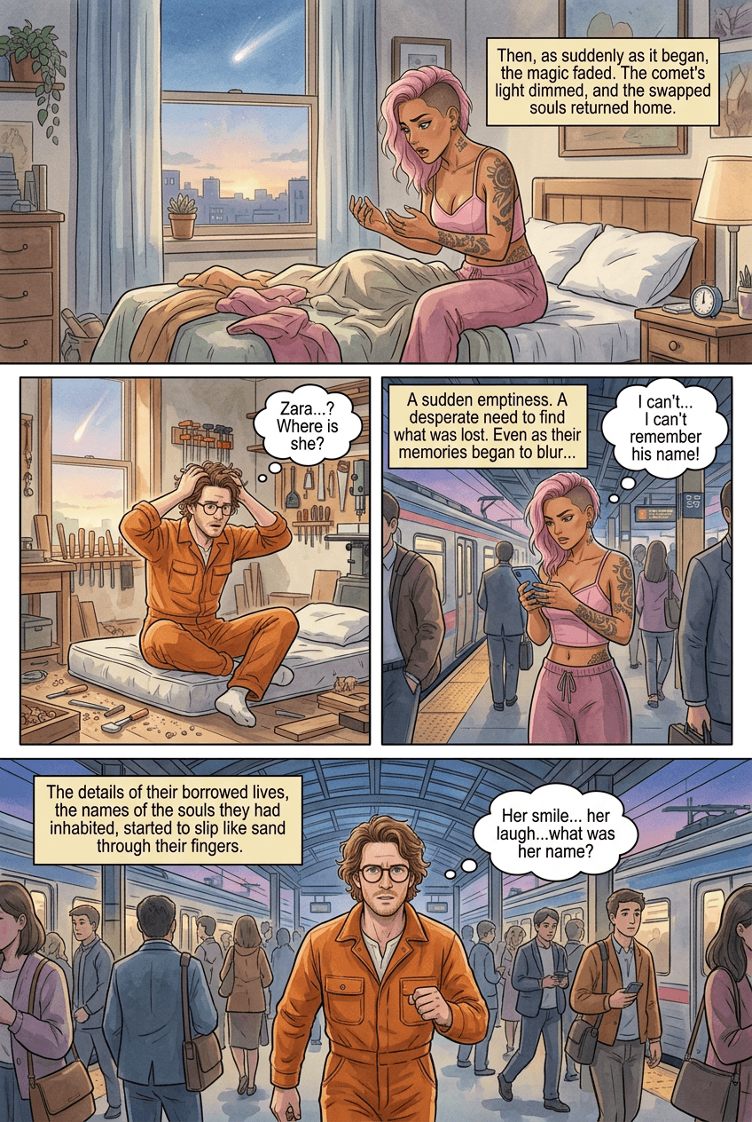The Stars Swapped Us, page 4 of 5, Anime Film style