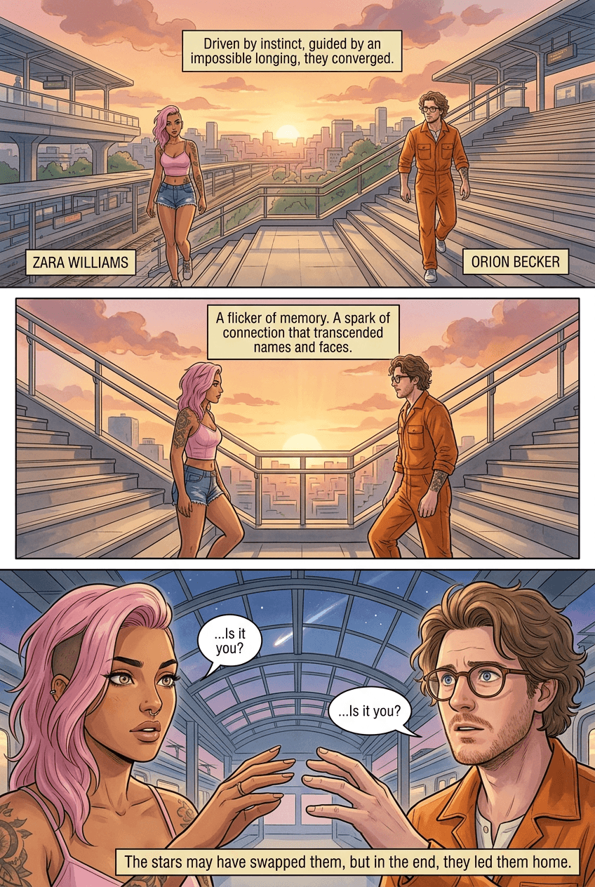 The Stars Swapped Us, page 5 of 5, Anime Film style