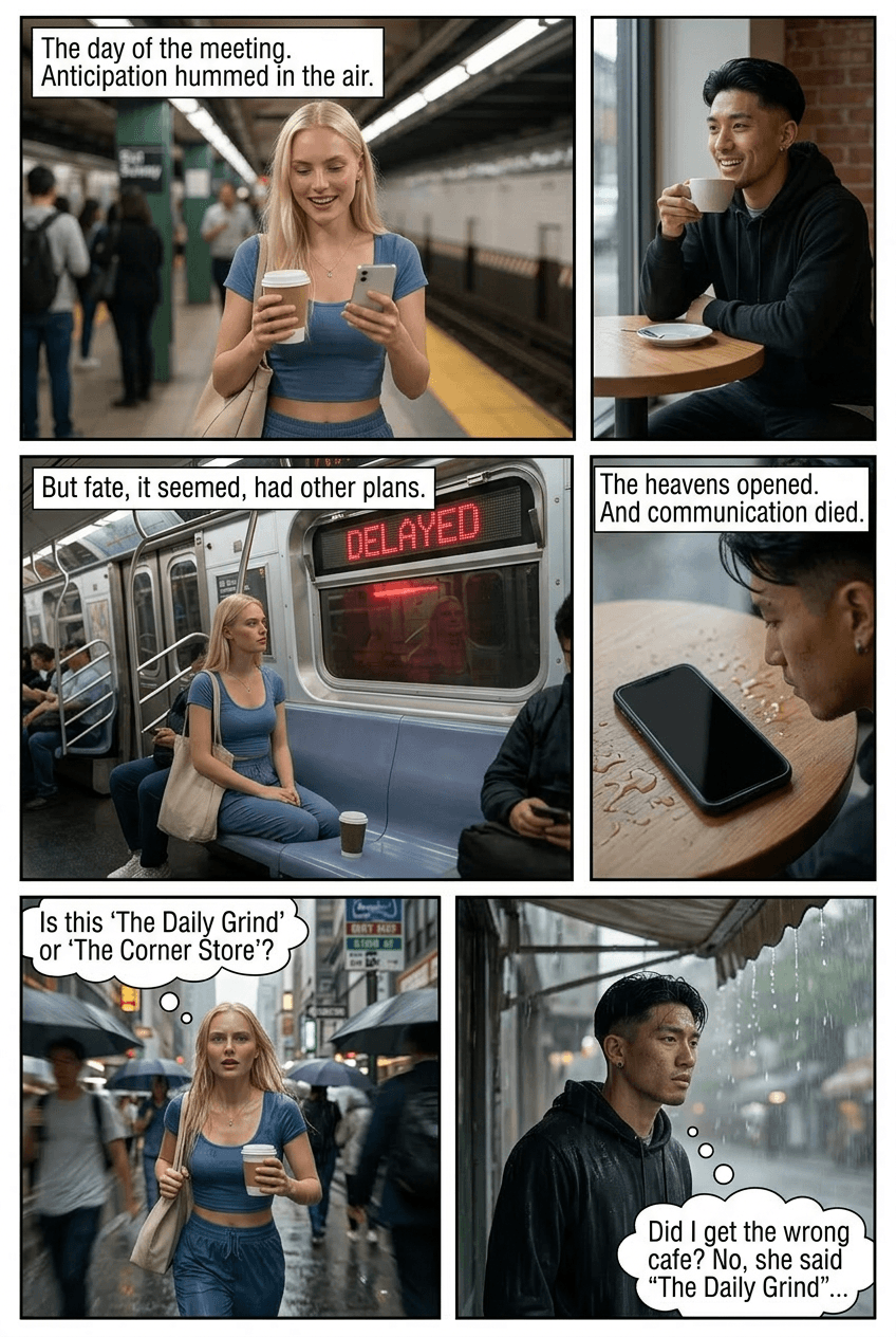 Wrong Number, Right Person, page 4 of 5, Realistic style