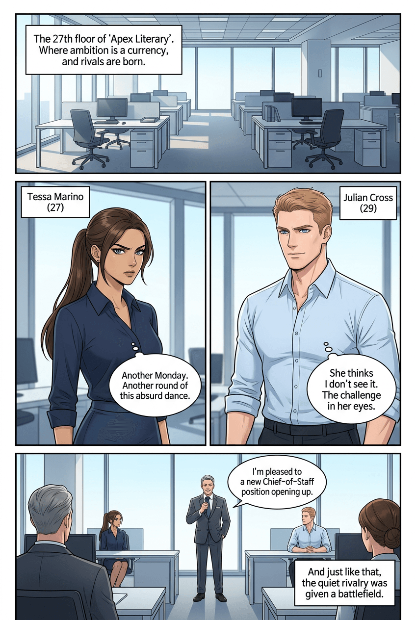 The Assistant Wars, page 1 of 10, Manhwa style
