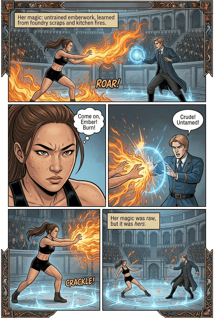 Entrance Trials, page 4 of 8, Fantasy Epic style