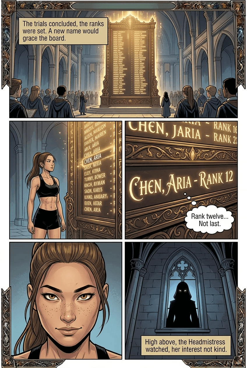 Entrance Trials, page 7 of 8, Fantasy Epic style