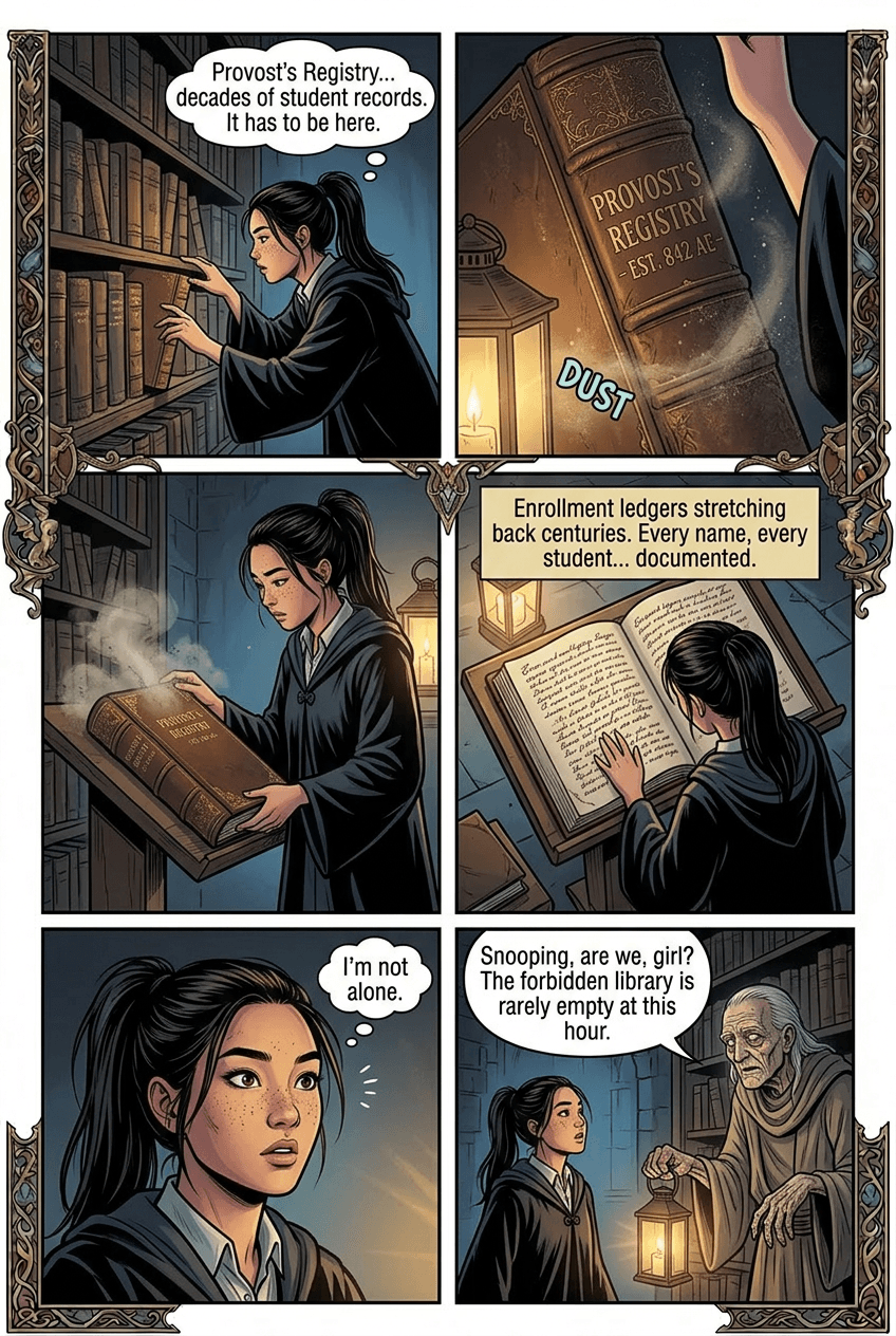 The Missing Hour, page 4 of 8, Fantasy Epic style