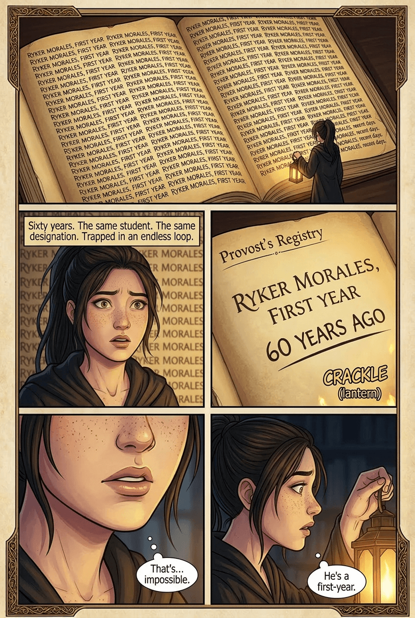 The Missing Hour, page 8 of 8, Fantasy Epic style