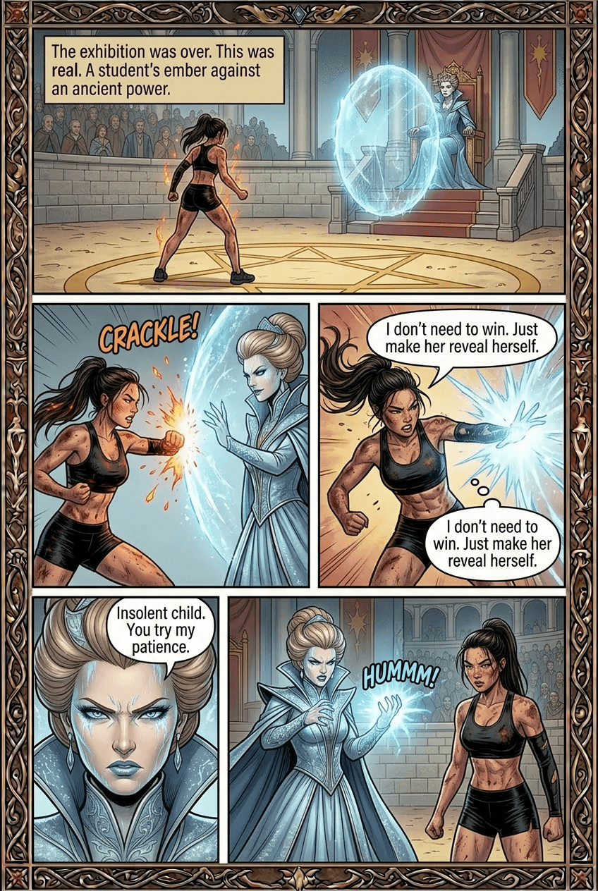The Winter Gala Duel, page 6 of 8, Fantasy Epic style
