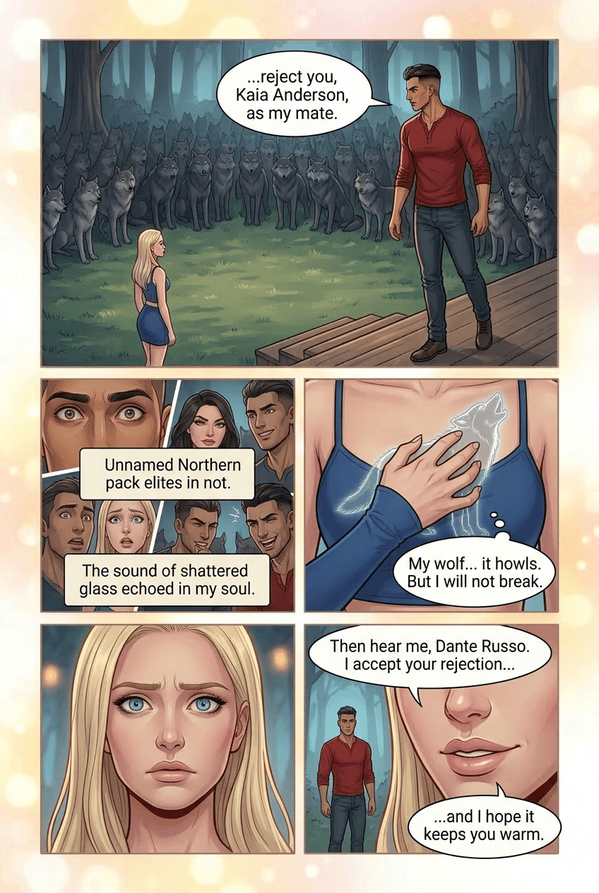 Rejected, page 5 of 8, Romance Webtoon style