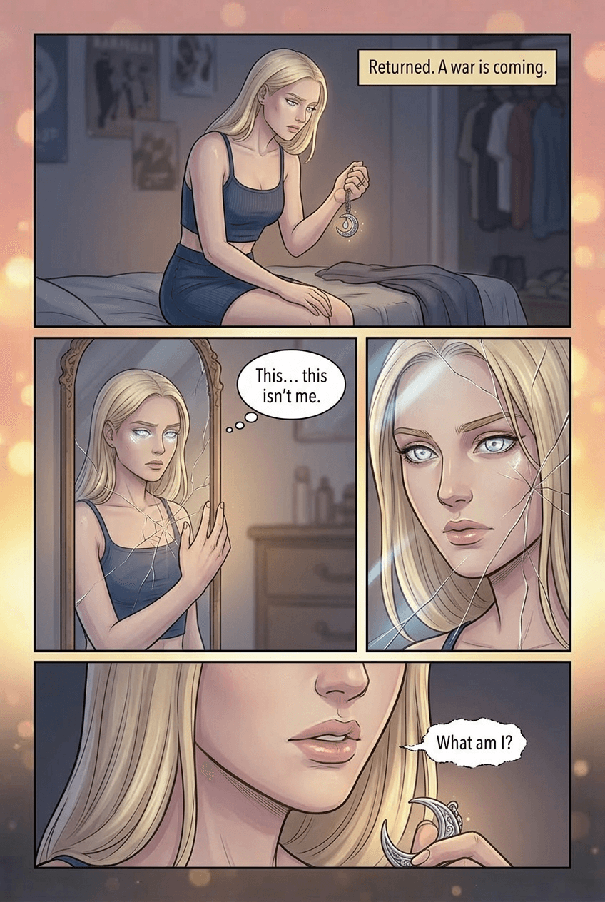Silver Blood, page 7 of 8, Romance Webtoon style