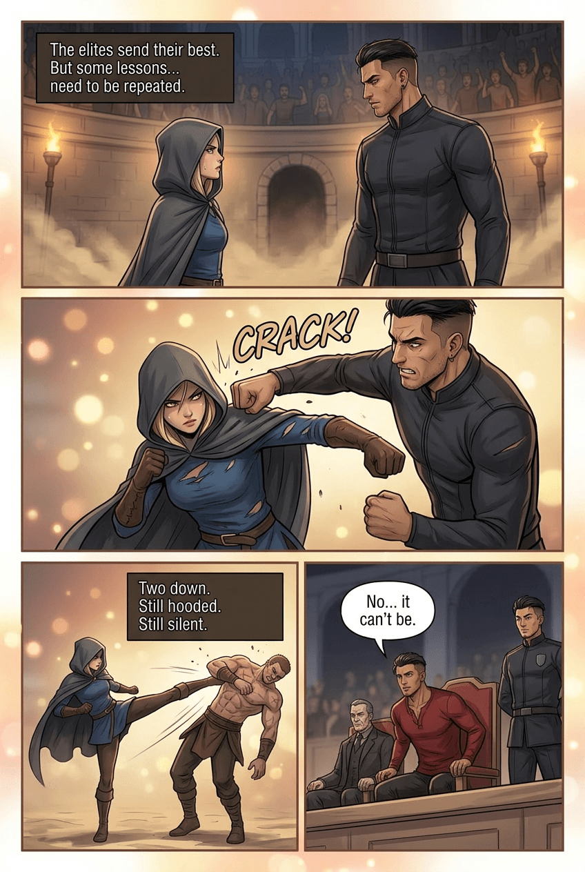 The Return, page 3 of 8, Romance Webtoon style
