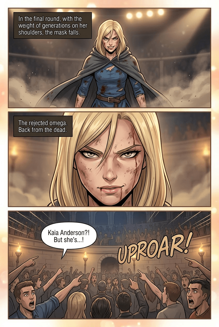 The Return, page 4 of 8, Romance Webtoon style