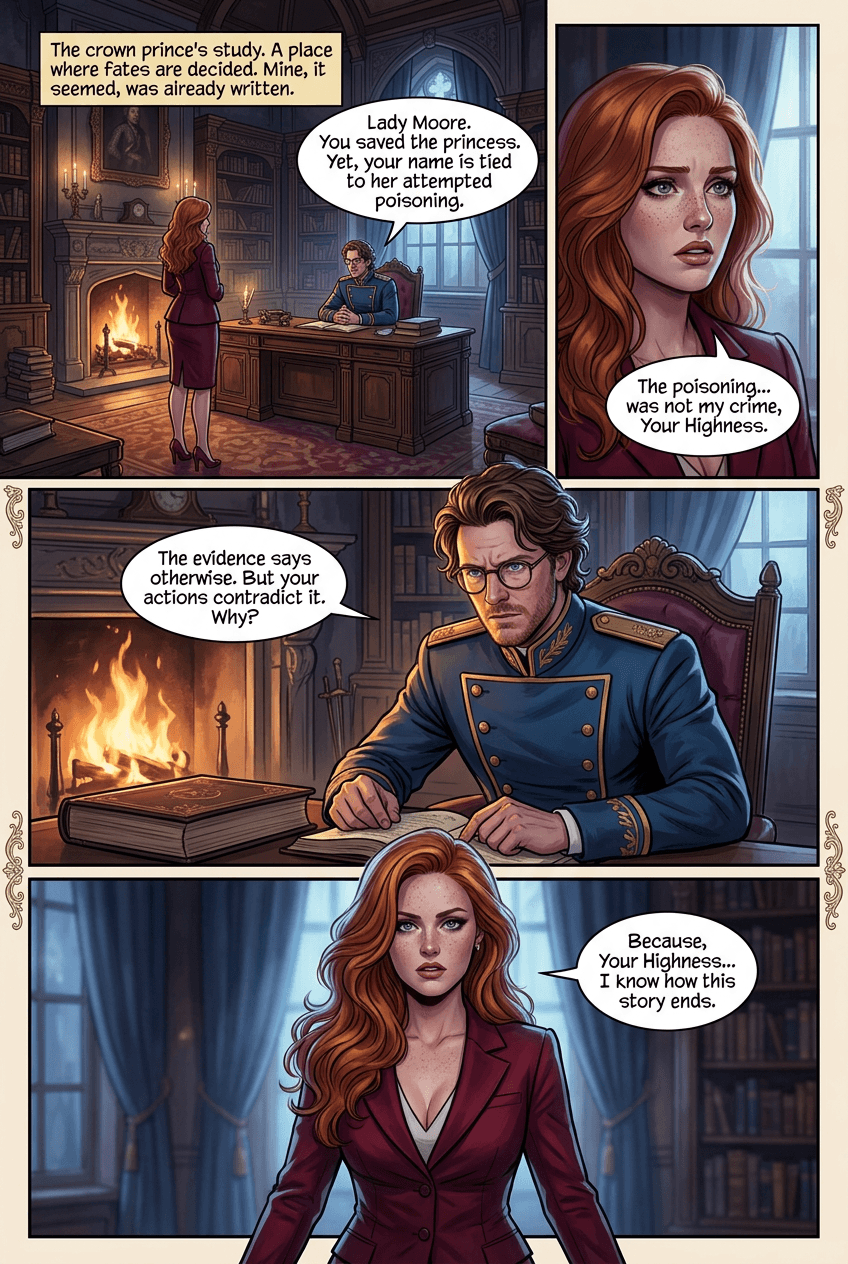 Caught Rewriting Fate, page 1 of 8, Romantasy style