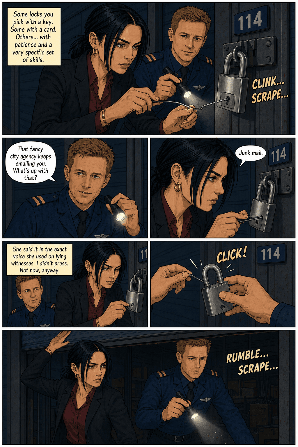 Unit 114, page 5 of 9, Clear Line style