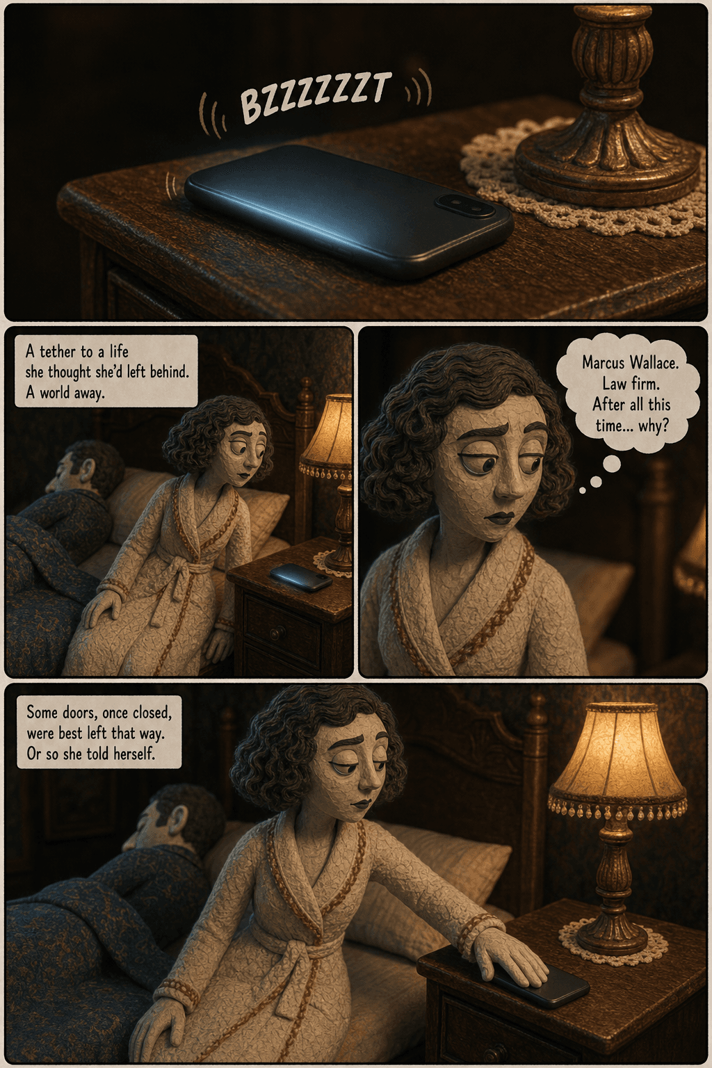 Check-In, page 8 of 9, Claymation style