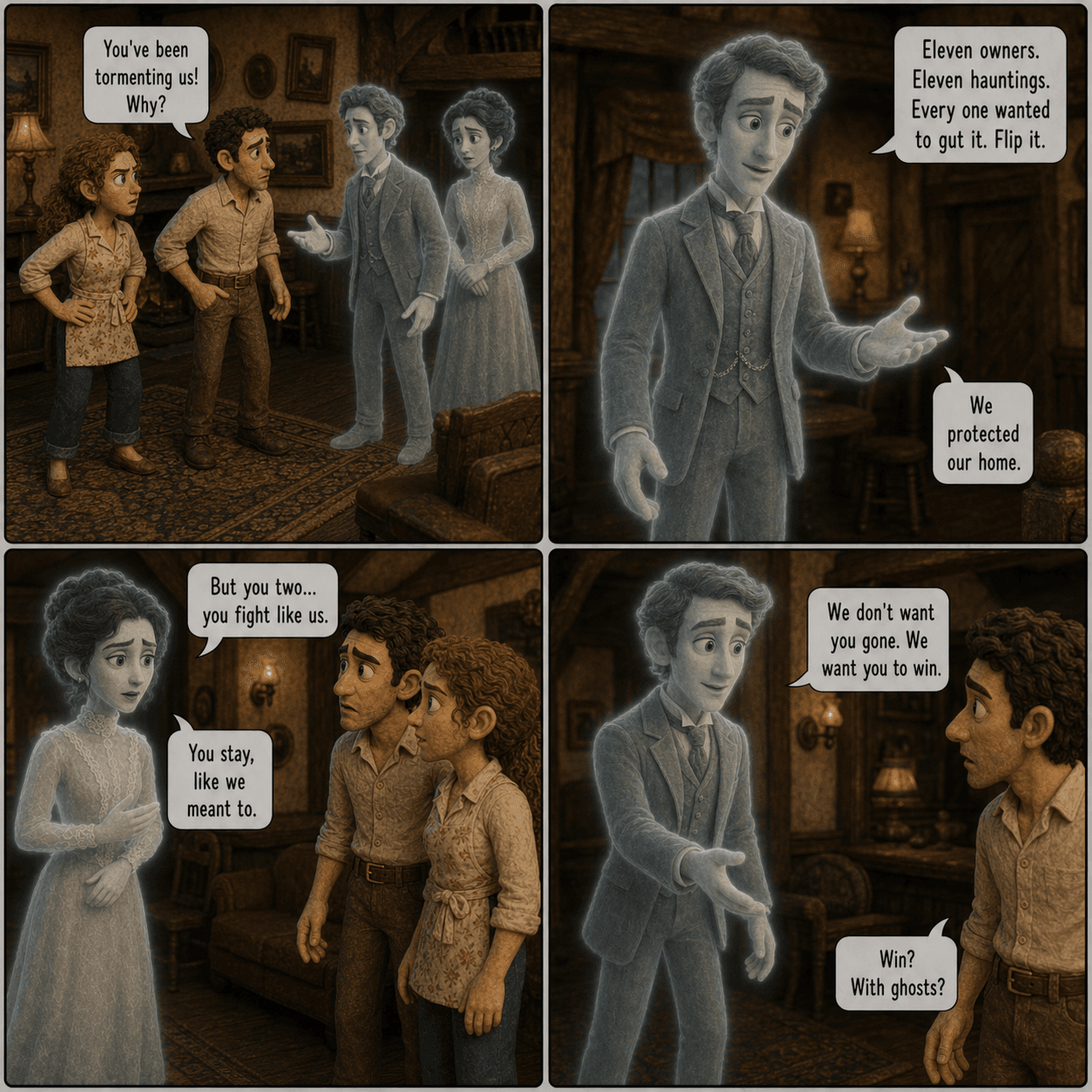 The Music Box, page 5 of 8, Claymation style