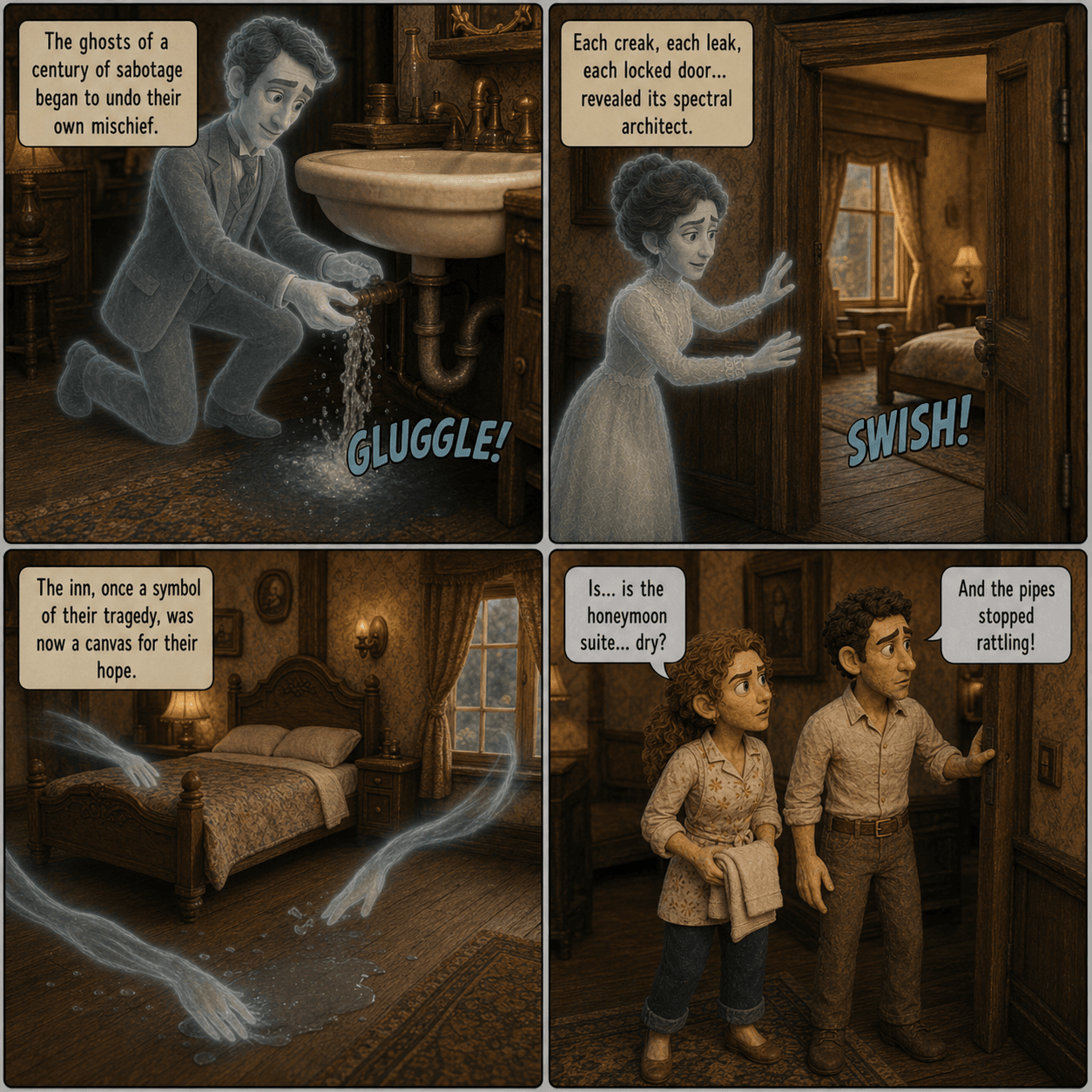 The Music Box, page 6 of 8, Claymation style