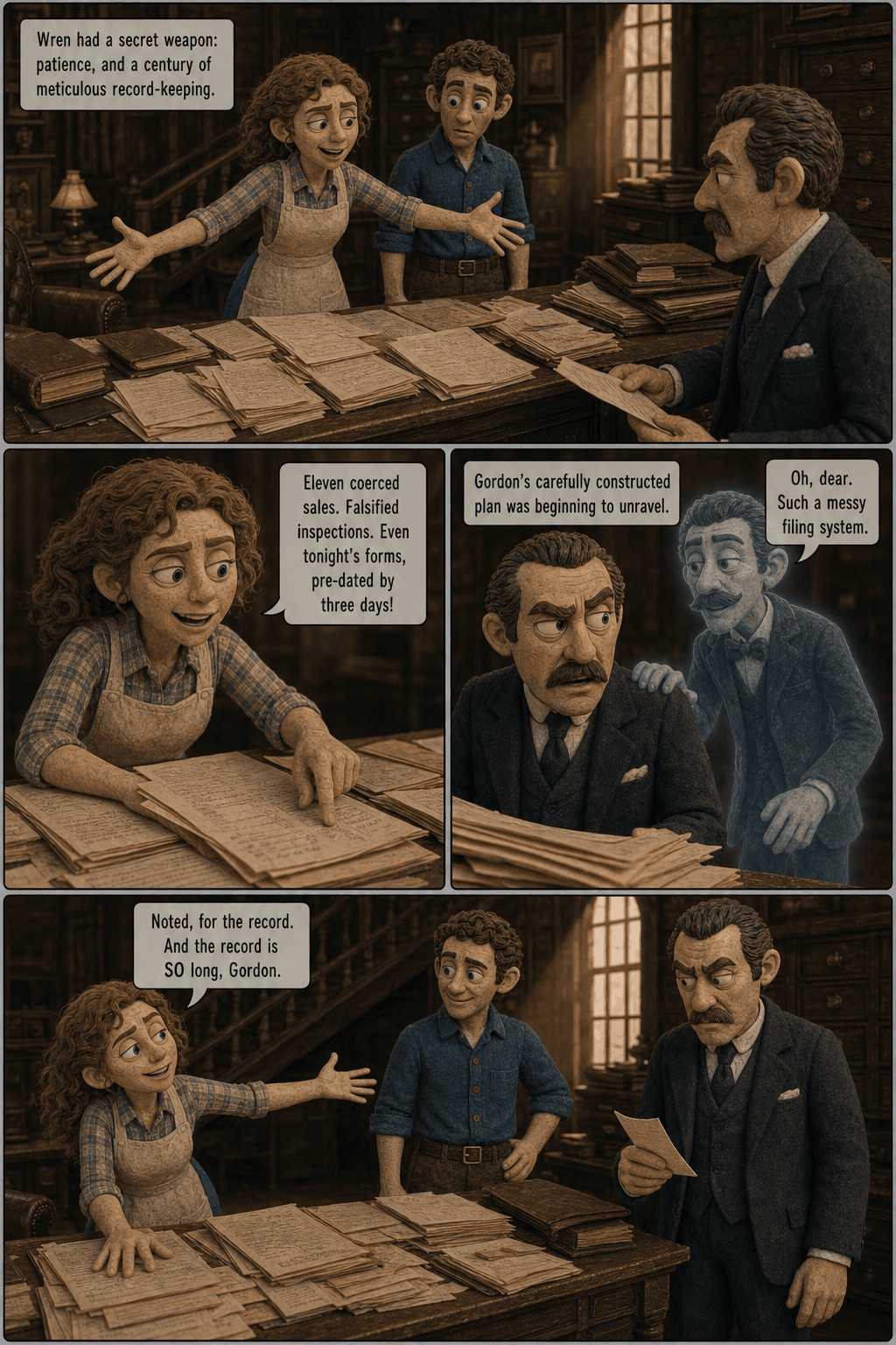 Last Dance, page 2 of 9, Claymation style