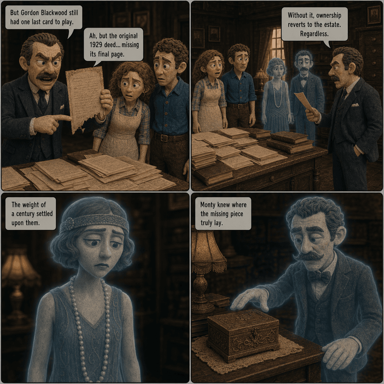 Last Dance, page 3 of 9, Claymation style
