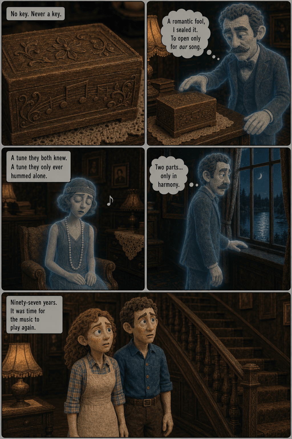 Last Dance, page 4 of 9, Claymation style