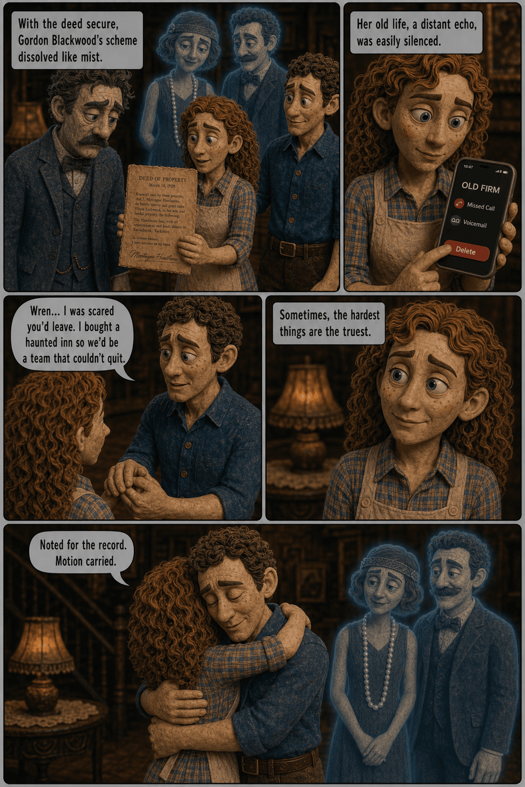 Last Dance, page 7 of 9, Claymation style