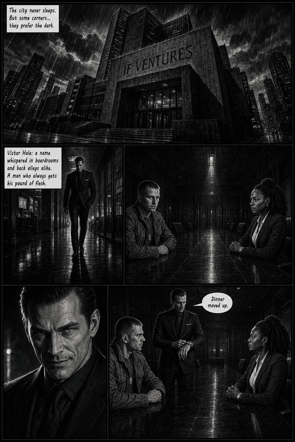 Nothing Personal, page 1 of 8, Noir style