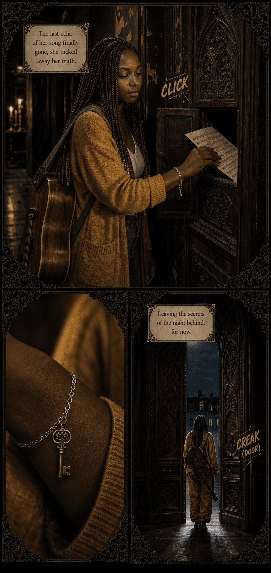 Notes in the Margin, page 4 of 9, Velvet Gothic style