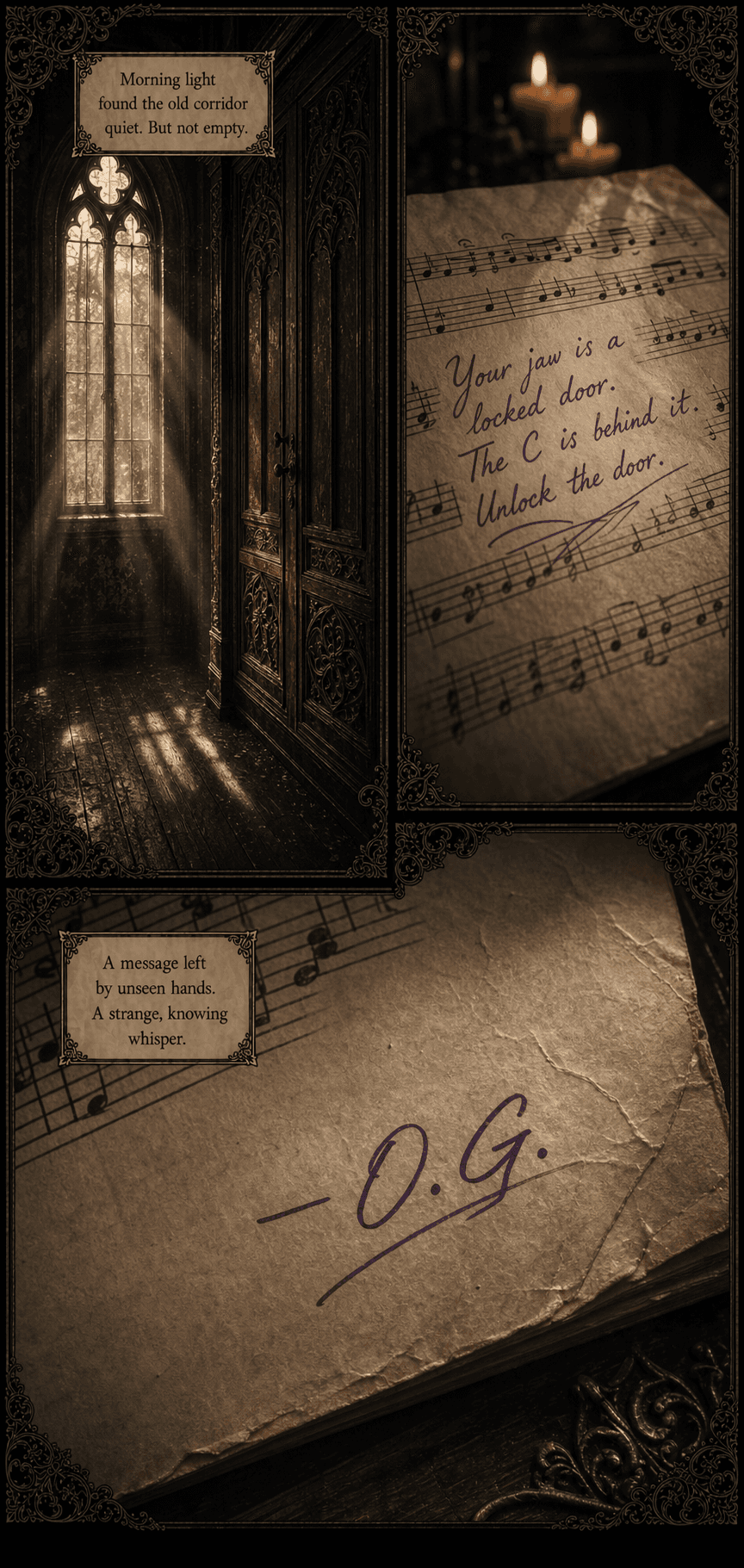 Notes in the Margin, page 5 of 9, Velvet Gothic style